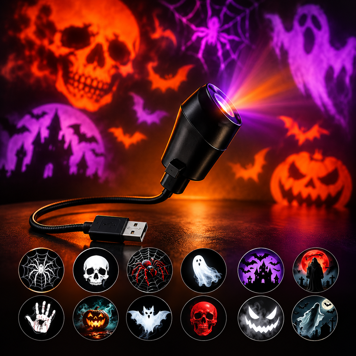Proyector de Luces Halloween